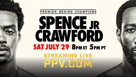 order spence vs crawford ppv|Spence